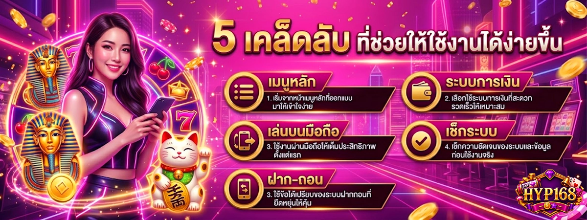 เว็บสล็อตค่ายpgแตกง่าย 5 เคล็ดลับ การเล่นสล็อต hyp168